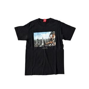 V/SUAL Black Graphic Tee - Size S